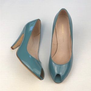 Adrienne Vittadini Patent leather heels Blue 6.5